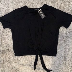 tie front t-shirt